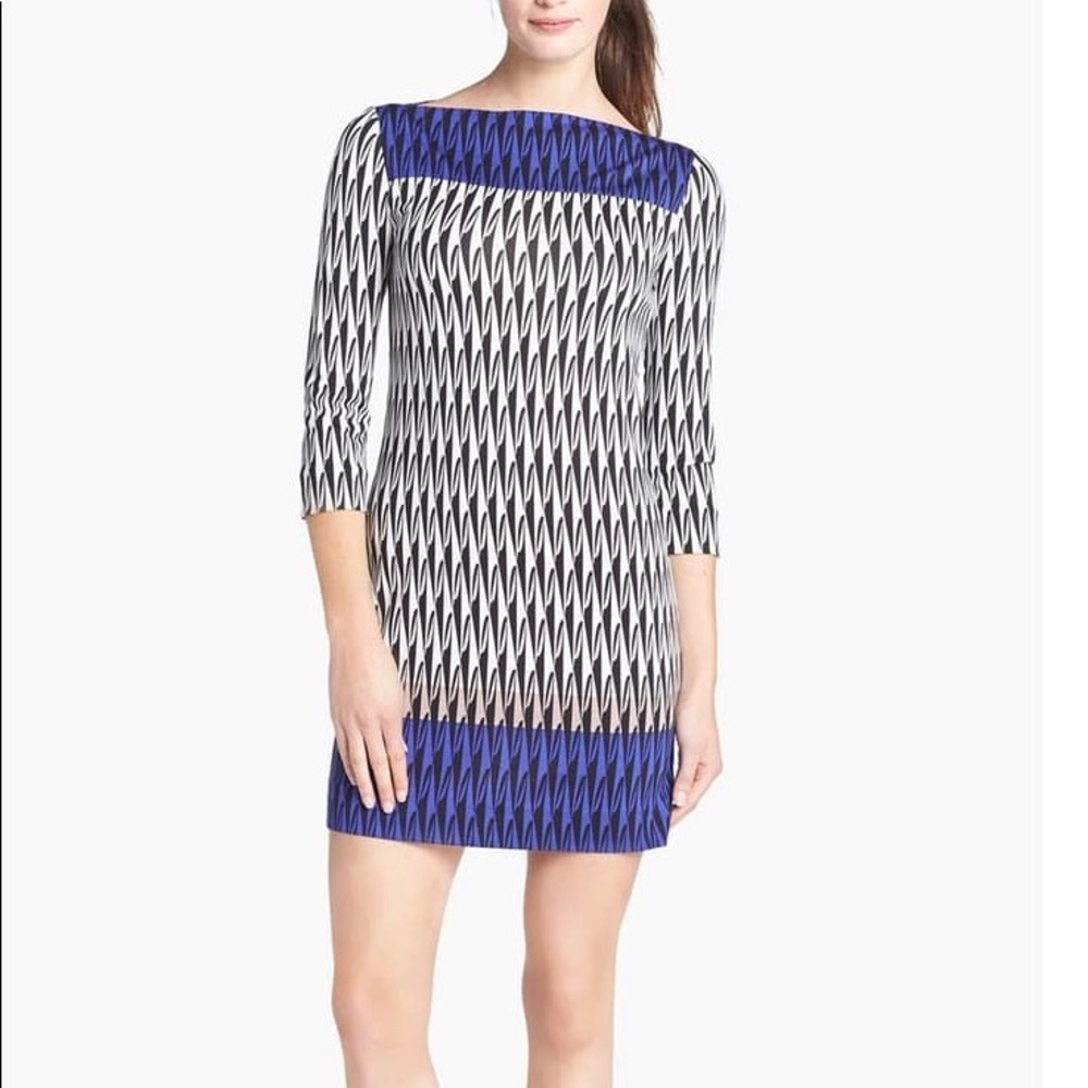 DVF boat neck dress